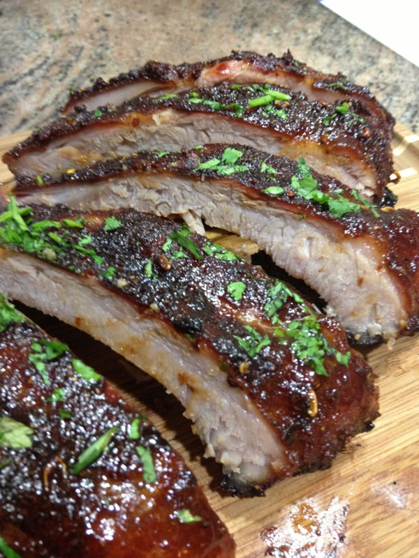 Sliced Spicy BBQ Ribs